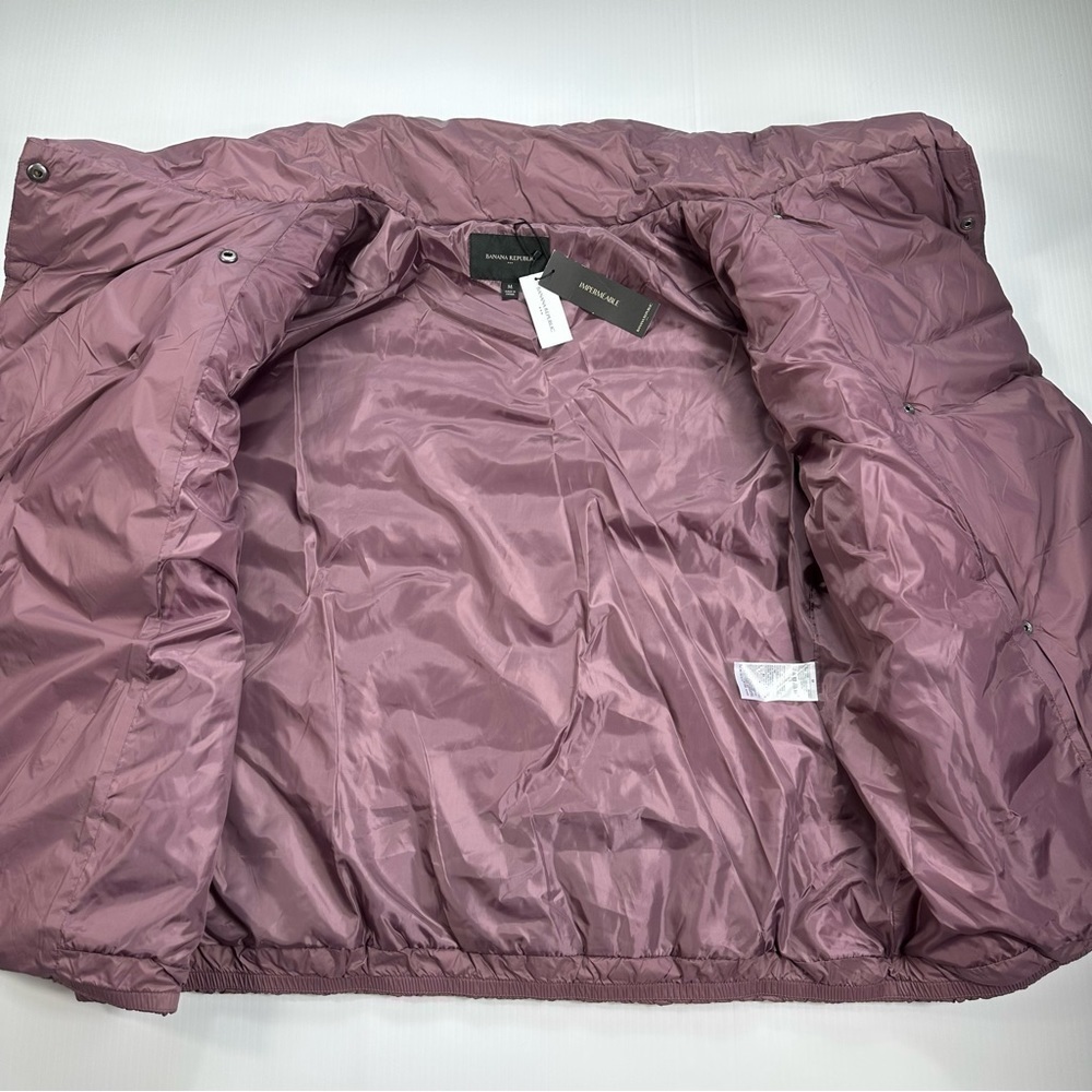 Banana Republic Sz M Puffer Coat Funnel Neck NWT - Picture 10 of 16